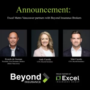 Excel Metro Vancouver partners with Beyond Insurance